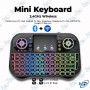 Mini Clavier Bluetooth Sans Fil LED